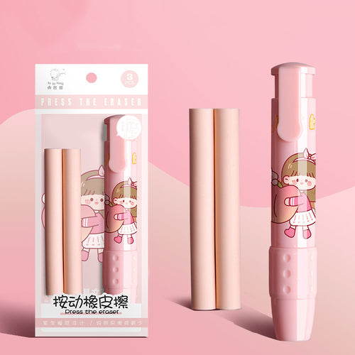 Pink Push Eraser