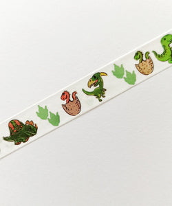 Foiled Dinosaur Washi Tape