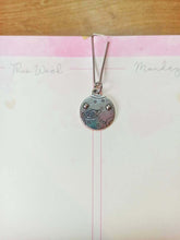 Load image into Gallery viewer, Minimal Silver Space Planner Dangle Jewellery, Silver Planet Planner Charm, Silv