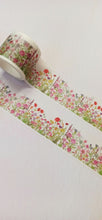 Load image into Gallery viewer, Wide Wildflower Meadow Washi Tape, Floral Decorative Tape