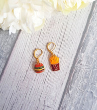 Load image into Gallery viewer, Burger &amp; Fries Stitch Marker Set