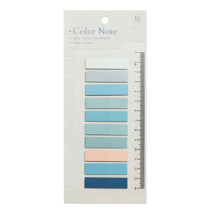 Minimal Transparent Index Sticky Note Tabs (Color: Warm Blues)