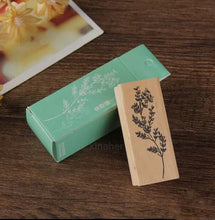 Load image into Gallery viewer, Wildflower Wooden Block Stamp