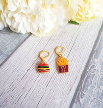 Load image into Gallery viewer, Burger &amp; Fries Stitch Marker Set
