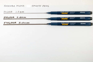Sakura Micron Pigma Drawing Pen Black - Various Sizes