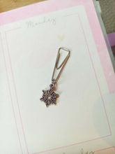 Load image into Gallery viewer, Minimal Silver Snowflake Planner Dangle Jewellery, Silver Winter Planner Charm,