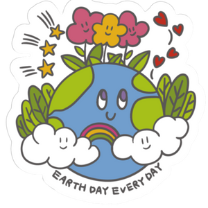 Earth Day Everyday Matte Vinyl Decorative Sticker