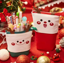 Load image into Gallery viewer, Kawaii Reindeer Pop Up Christmas Pencil Case