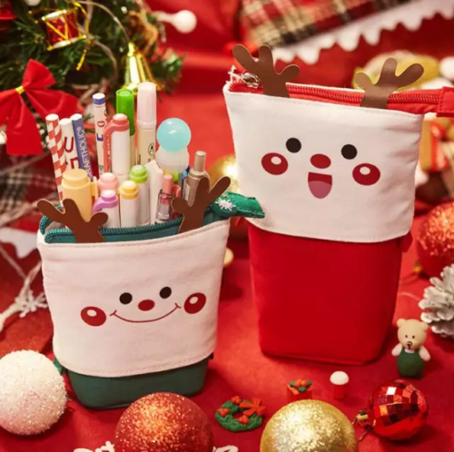 Kawaii Reindeer Pop Up Christmas Pencil Case