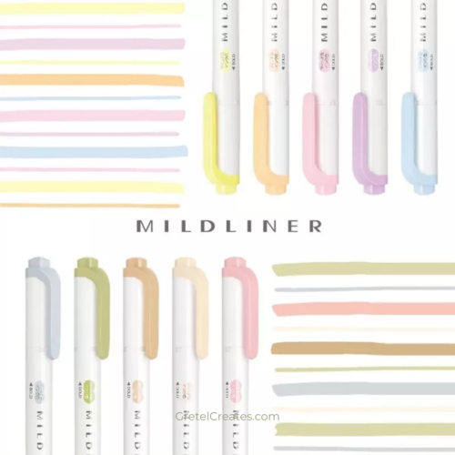 New 2022 Colours - Zebra Mildliner Individual Dual Tipped Highlighter