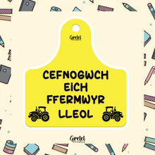 Load image into Gallery viewer, Cefnogwch Eich Ffermwyr Lleol - Sticer Cymraeg - Decorative Vinyl Die Cut Sticke