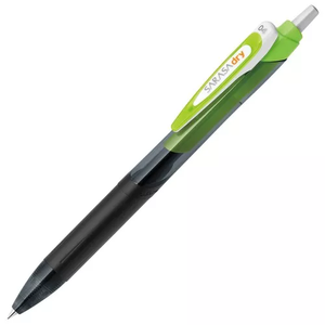 Zebra Sarasa Dry Gel Pen 0.4 mm - various ink colours (custom property: Bright Green Pen - Black Ink)