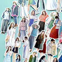 Load image into Gallery viewer, Retro Fashion Girl Die Cut Sticker Flakes