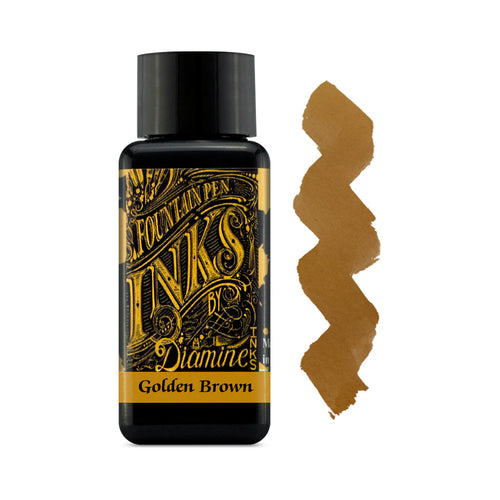 Golden Brown Diamine Ink - 30ml