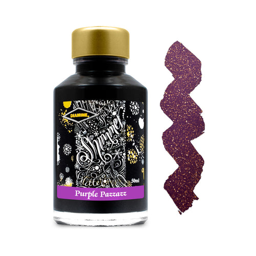 Purple Pazzazz - 50ml Diamine Shimmering Fountain Pen Ink
