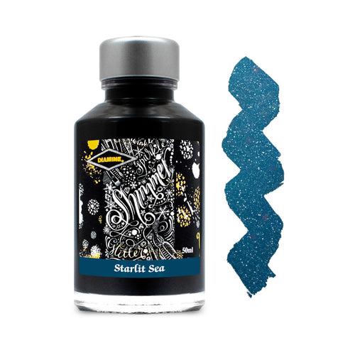 Starlit Sea - 50ml Diamine Shimmering Fountain Pen Ink