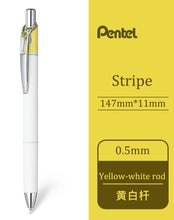 Load image into Gallery viewer, Pentel Energel Clena 0.5mm - Various Ink Colours (color: Yellow Stripe-black ink)