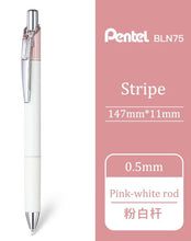 Load image into Gallery viewer, Pentel Energel Clena 0.5mm - Various Ink Colours (color: Pink Stripe-Black ink)