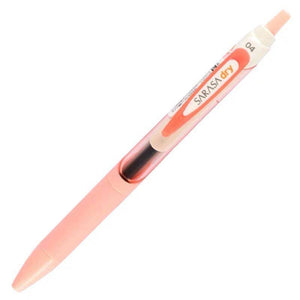 Zebra Sarasa Dry Gel Pen 0.4 mm - various ink colours (custom property: Soft Pink-Black Ink)