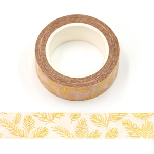 gold foil pine tree washi tape, pink & gold foil tree decorative planner tape