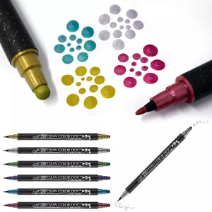 kuretake zig clean color dot metallic individual pens