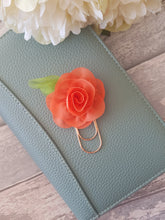 Load image into Gallery viewer, organza flower planner clip