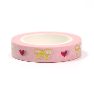 pink bow washi tape