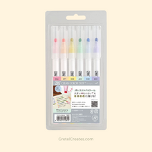Load image into Gallery viewer, kuretake zig clean color dot pen sets mild colours