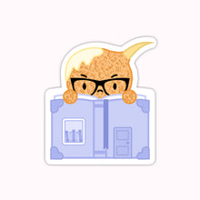 Load image into Gallery viewer, Wonton in a Million Dimsum Town - Crabby&#39;s Library Store Vinyl Laptop Sticker
