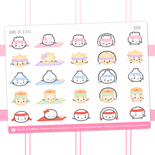 Load image into Gallery viewer, buns of steel workout - wonton in a million sticker sheet