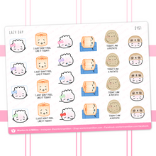 Load image into Gallery viewer, lazy day sticker sheet - wonton in a million