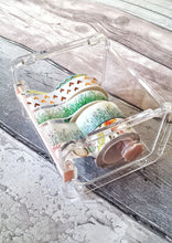Load image into Gallery viewer, stackable desk top washi tape dispenser, washi tape holder