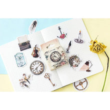 Load image into Gallery viewer, Vintage Style Floral Steampunk Sticker Flakes