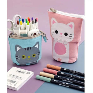 kawaii cat pop up pencil case