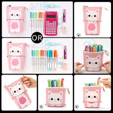 Load image into Gallery viewer, kawaii cat pop up pencil case