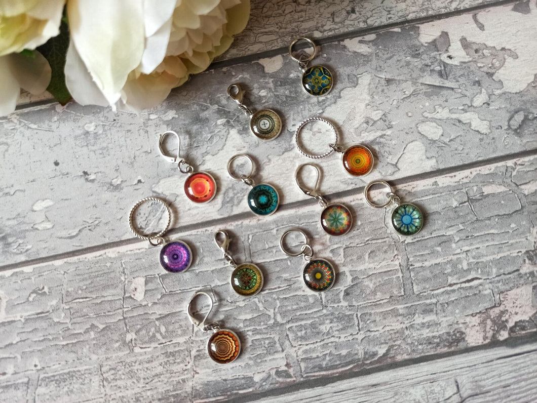 Mandala Stitch Marker Set