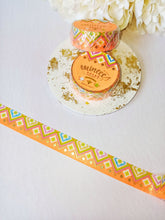 Load image into Gallery viewer, Orange Punch Washi Tape, Gold Foil National Costume Decorative Tape
