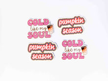 Load image into Gallery viewer, Pumpkin Season Coffee Decorative Vinyl Sticker