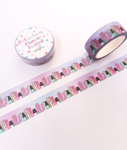 Load image into Gallery viewer, Favourite Planner Pens Purple Ombre Grid Washi Tape, PALentines Planner Festival