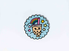 Load image into Gallery viewer, Kawaii Rainbow Bubble Tea Decorative Vinyl Sticker