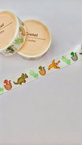 Foiled Dinosaur Washi Tape