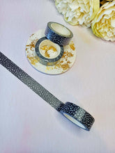 Load image into Gallery viewer, Monochrome Spotty Washi Tape, Black &amp; White Speckled Decorative Tape