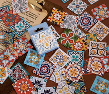 Load image into Gallery viewer, Moroccan Tile Style Journal Sticker Flakes