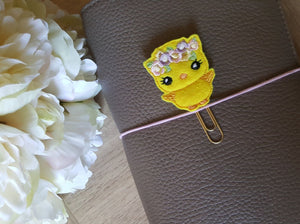 Chick Feltie Planner Clip