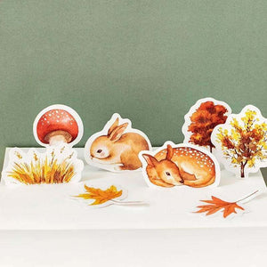 Autumnal Forest Animal Sticker Flakes