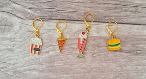 Food Stitch Marker Set// Junk Food Progress Keepers