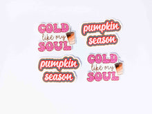 Load image into Gallery viewer, Pumpkin Season Coffee Decorative Vinyl Sticker