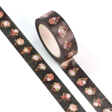 Load image into Gallery viewer, Rose Gold Foil Decorative Succulent Washi Tape, Copper Cactus House Plant Decora