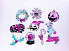 Load image into Gallery viewer, Pastel Goth Christmas Bullet Journal Decorative Vinyl Sticker Pack