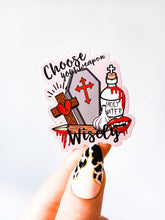 Load image into Gallery viewer, Halloween Choose Your Weapon Decorative Vinyl Sticker